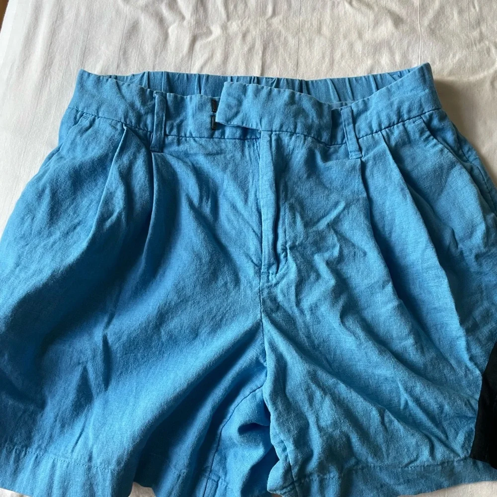 Women’s Casual Shorts Set - Blue and Black